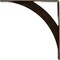 Ekena Millwork Legacy Steel Bracket, Antiqued Bronze 2"W x 16"D x 16"H BKTM02X16X16LEABZ - alternate 2